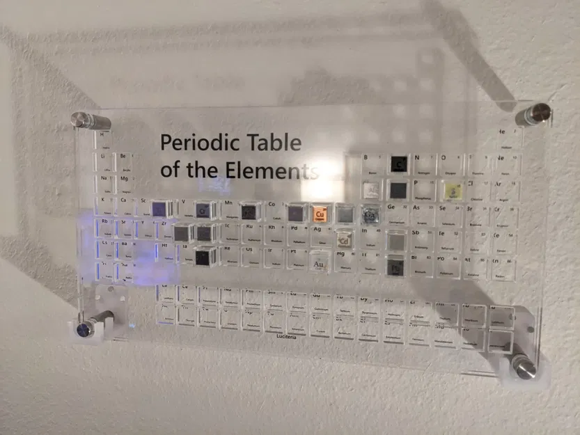 Giá đỡ treo tường bảng tuần hoàn Luciteria 10mm - Image 2