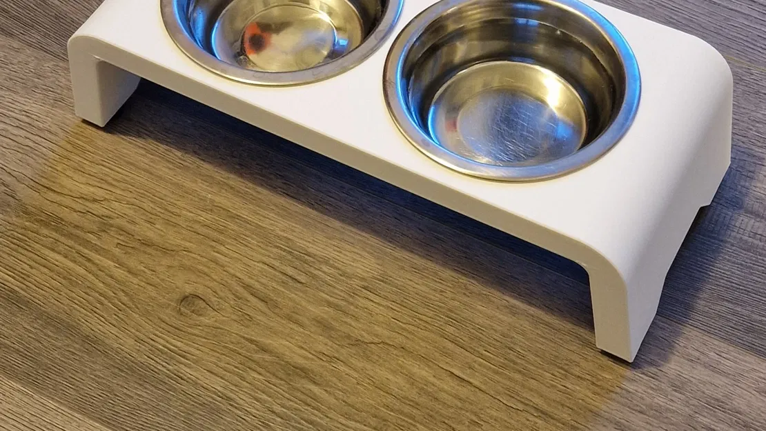 Giá đỡ bát ăn cho chó với chân TPU - Image 2