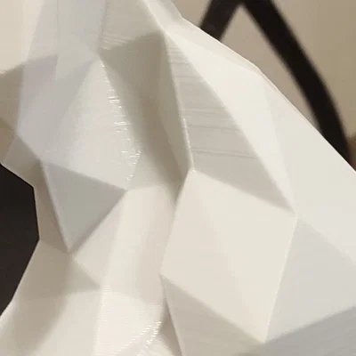 Vỏ đèn LED hình ngọn lửa phong cách low poly