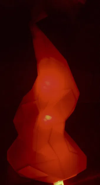 Vỏ đèn LED hình ngọn lửa phong cách low poly - Image 4