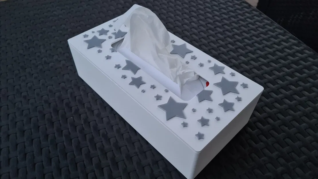 Hộp đựng khăn giấy họa tiết sao - Image 1