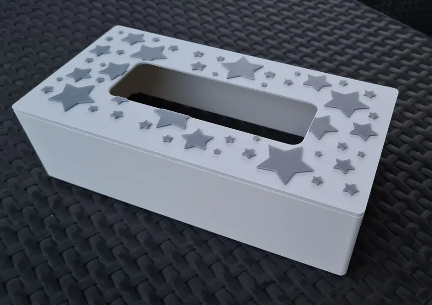 Hộp đựng khăn giấy họa tiết sao - Image 2