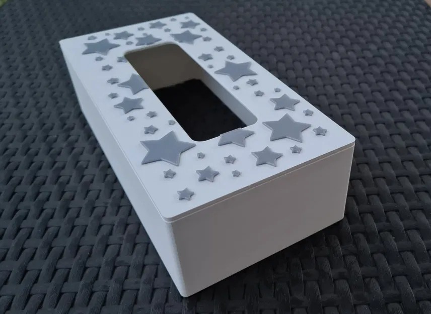 Hộp đựng khăn giấy họa tiết sao - Image 3