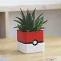 Chậu cây Pokeball phong cách tối giản - Thumbnail 1