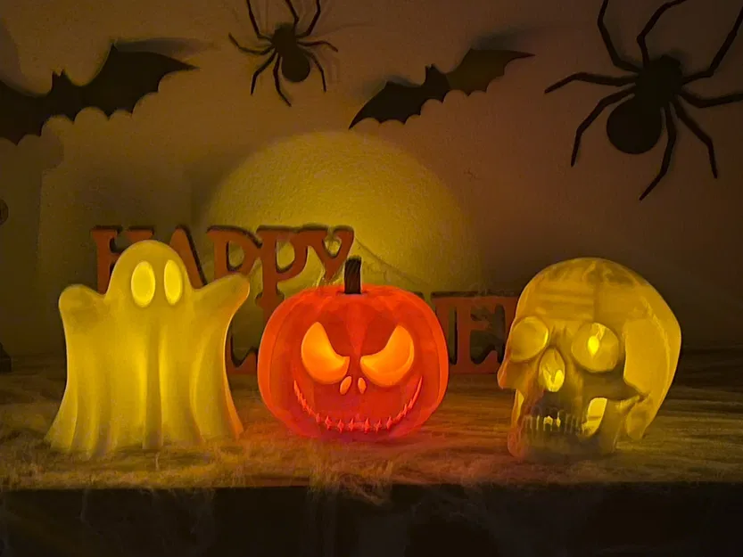 Trang trí Halloween bay lơ lửng với đèn tea light - Image 1