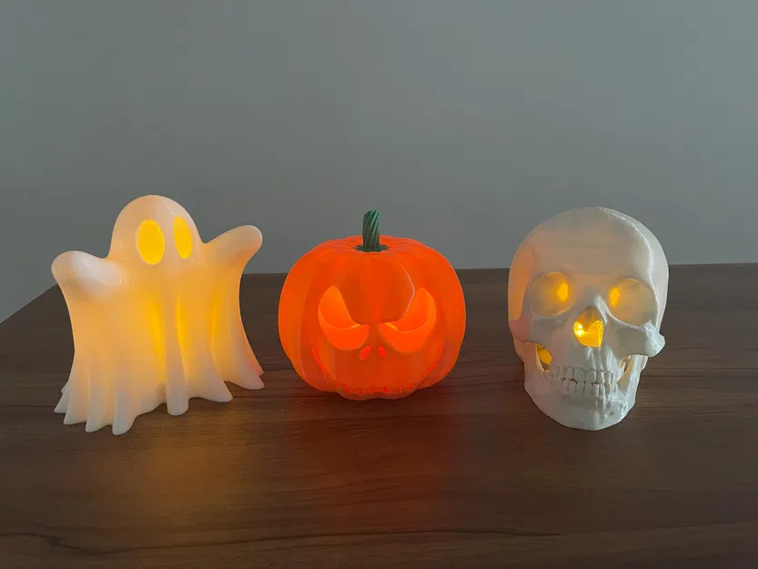 Trang trí Halloween bay lơ lửng với đèn tea light - Image 3