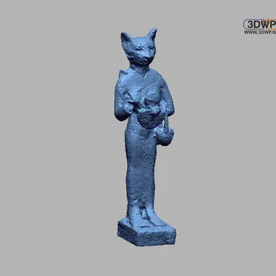 Tượng thần Bastet bằng đồng thời Ptolemaic