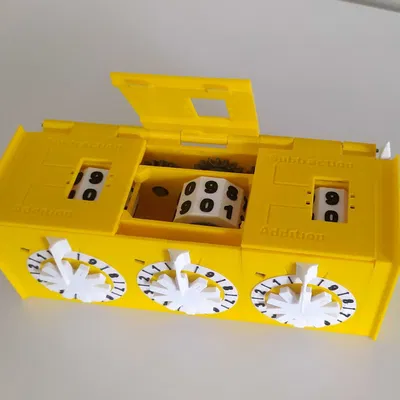 Cơ chế Pascaline với bản cải tiến và bản lề hỗ trợ