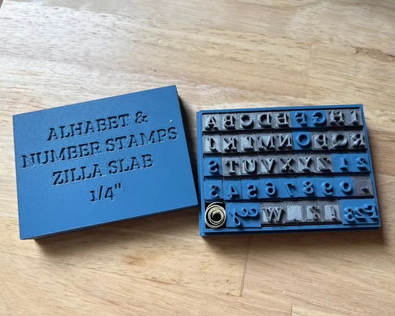 Hộp đựng con dấu số và chữ cái ¼ inch - Image 4