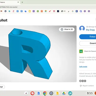 Giá đỡ bút chì hình chữ R