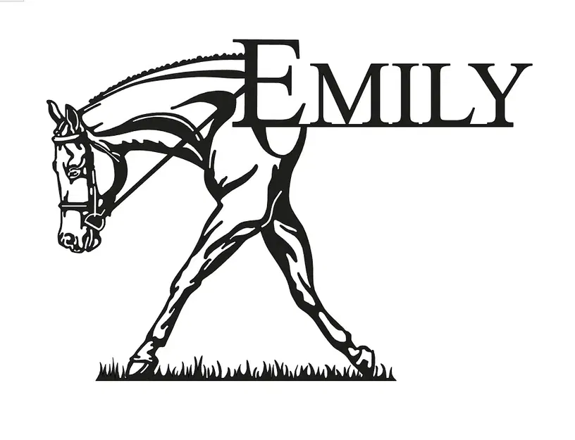 Ngựa Emily đi bộ trên cỏ - Image 1