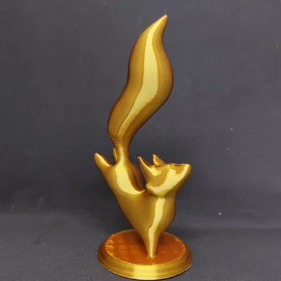 Tượng cáo nhảy đáng yêu không cần hỗ trợ để in 3D