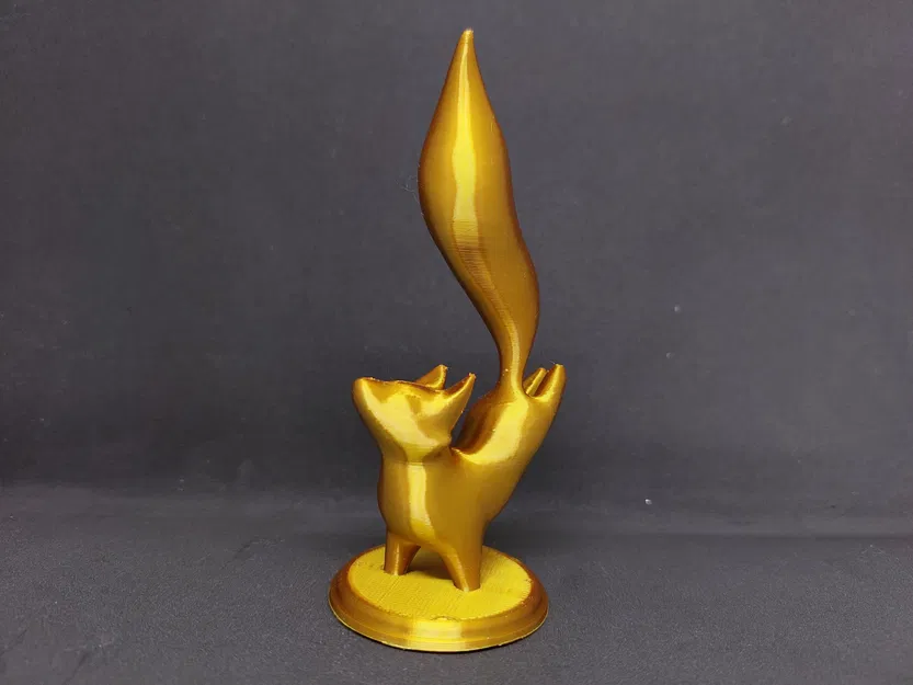 Tượng cáo nhảy đáng yêu không cần hỗ trợ để in 3D - Image 2