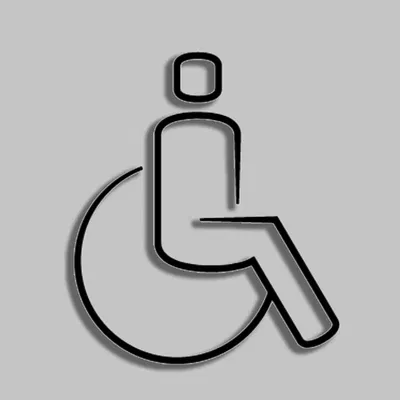 Biểu tượng nhà vệ sinh WC đơn giản và thanh lịch