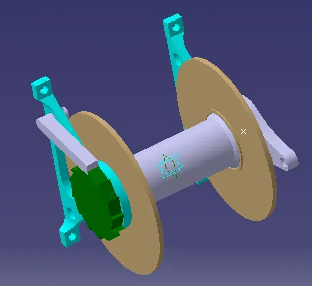 Reel treo tường đơn giản với phanh - Image 2