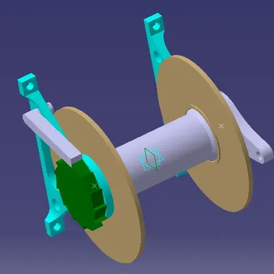 Reel treo tường đơn giản với phanh