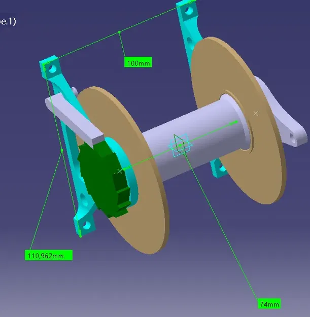 Reel treo tường đơn giản với phanh - Image 4