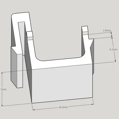 Bảng trắng keystone với kích thước chuẩn cho jack keystone