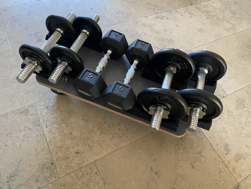 Giá đỡ tạ tròn 1,25 kg và 2,5 kg di động - Image 6