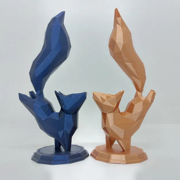 Cáo nhảy múa dễ thương - Mô hình Low Poly không cần hỗ trợ - Image 1