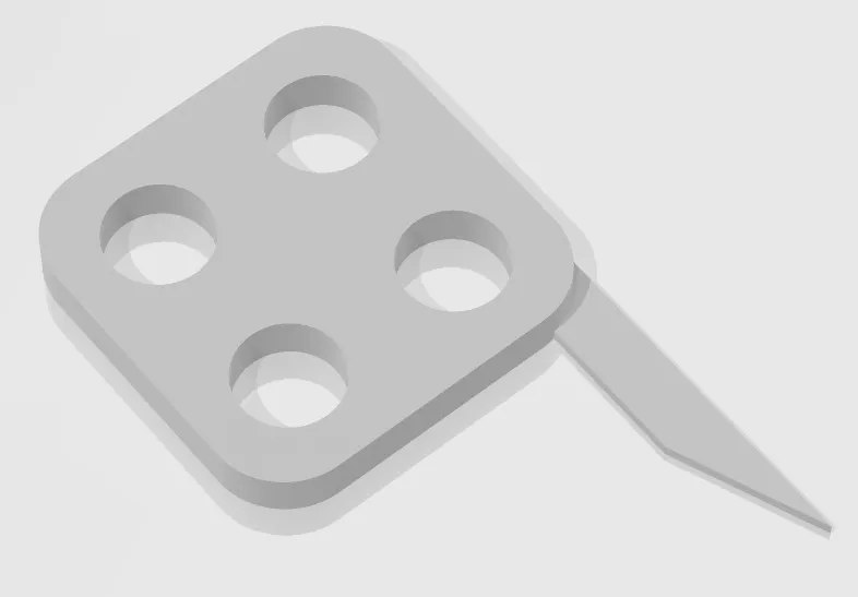 Bộ thu lông mini hình vuông 1x1 inch - Image 1