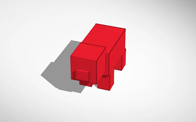 Figma heo Minecraft với tỷ lệ 1 pixel trong trò chơi - Image 1