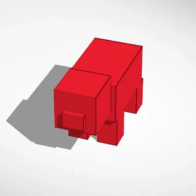 Figma heo Minecraft với tỷ lệ 1 pixel trong trò chơi