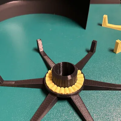 Bàn xoay vẽ mô hình với vòng bi