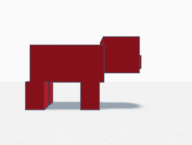 Figma heo Minecraft với tỷ lệ 1 pixel trong trò chơi - Image 4