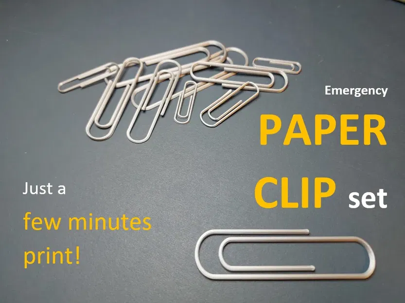 Kẹp giấy văn phòng khẩn cấp với 4 kích thước in nhanh - Image 1