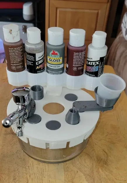 Giá đỡ bình sơn 5 chai cho máy phun sơn - Image 1