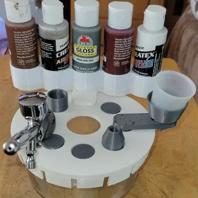 Giá đỡ bình sơn 5 chai cho máy phun sơn