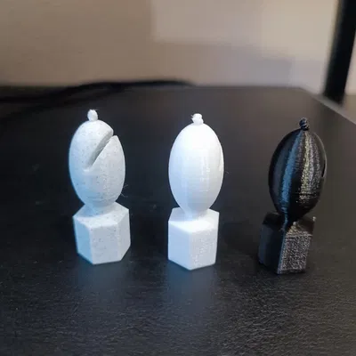 Tượng tượng trưng cho quân tốt cờ vua phong cách low poly