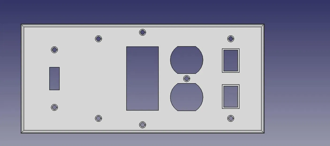 Nắp che ổ cắm điện US có tham số điều chỉnh 1-10 gang - Image 1