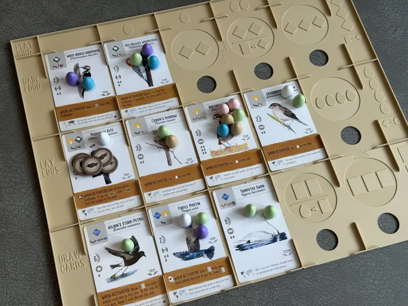 Bảng người chơi Wingspan với các thành phần xúc giác - Image 2