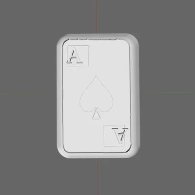 Nhẫn hình bích với chi tiết tinfoil độc đáo