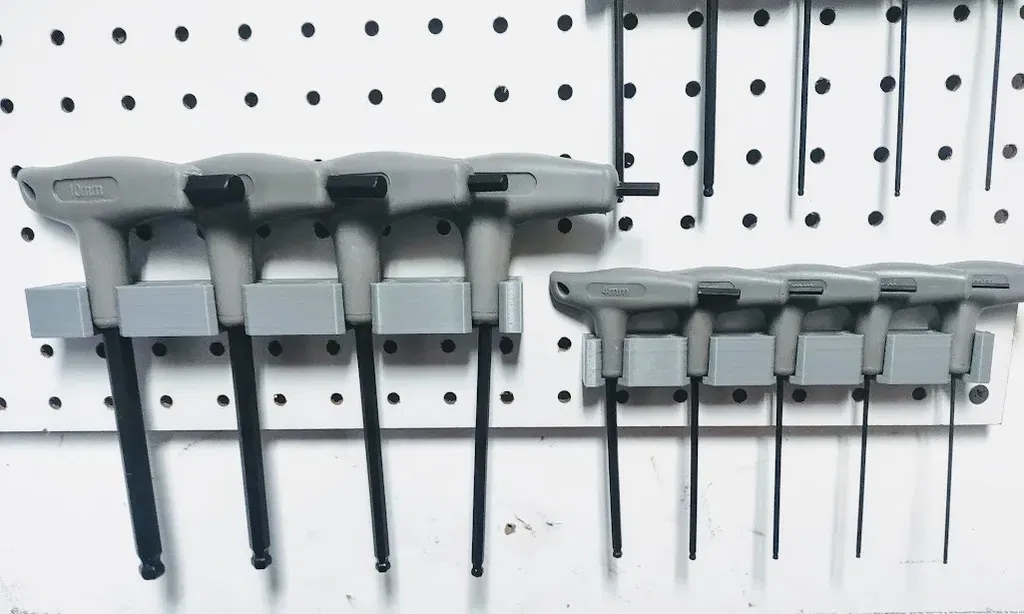 Giá đỡ T-Handle Hex/Allen cho pegboard kích thước lớn - Image 1
