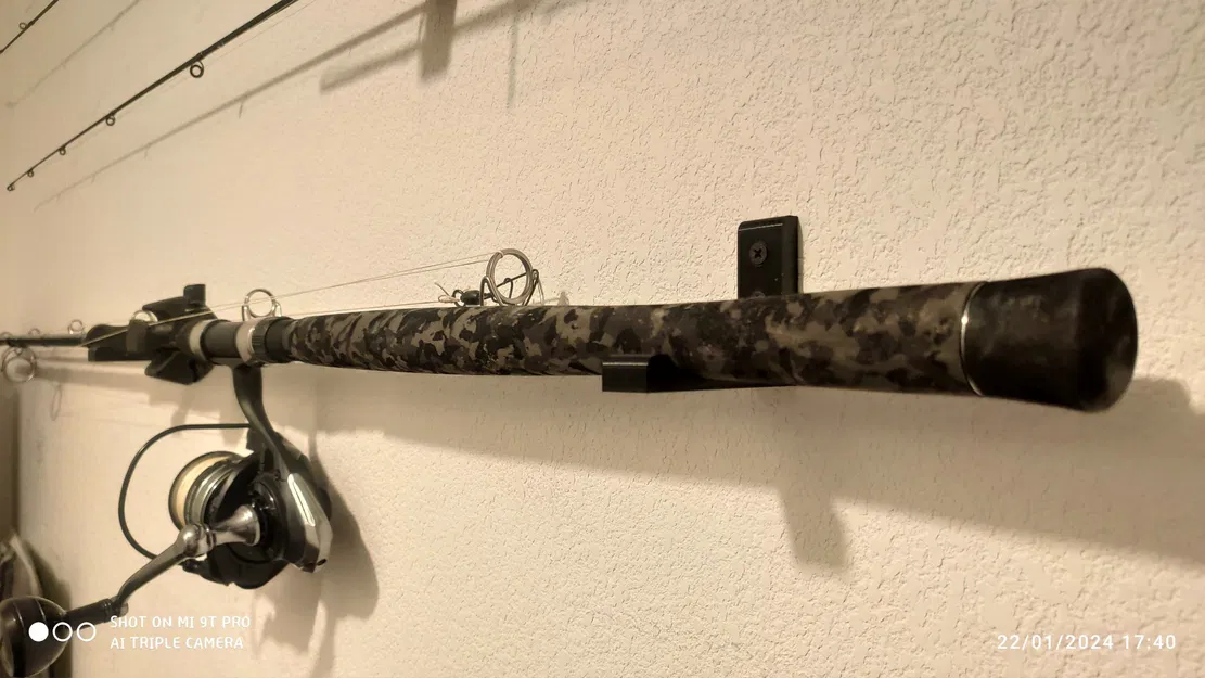 Giá đỡ tường cho cần câu cá silure với máy cuốn lớn - Image 1