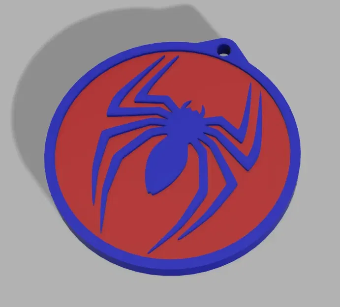 Móc khóa Spiderman đa màu sắc dễ in (M600) - Image 1