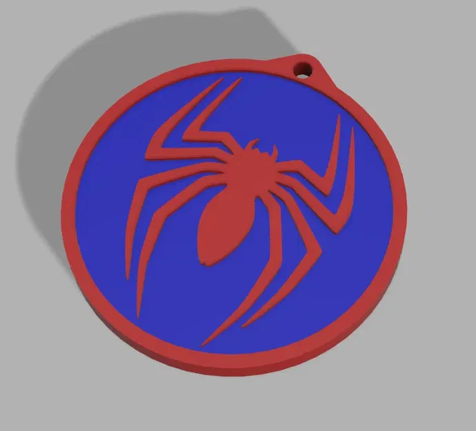 Móc khóa Spiderman đa màu sắc dễ in (M600) - Image 2