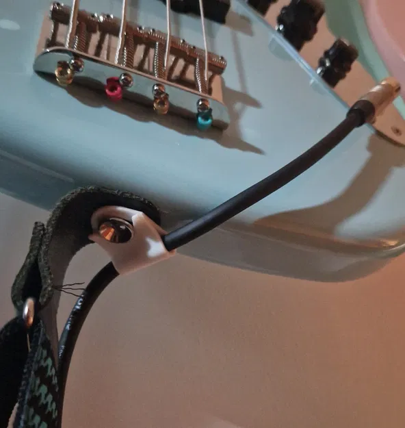 Khóa dây đeo đàn guitar với vòng cáp - Image 1