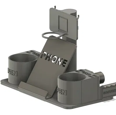 Giá đỡ bút đa chức năng với không gian để điện thoại