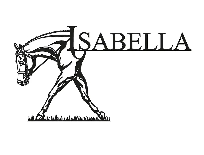 Ngựa Isabella đi trên cỏ - Image 1