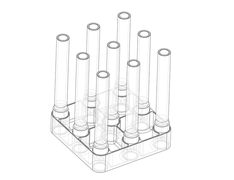 Giá đỡ cho ống Arizer với không gian cho các bộ phận nhỏ - Image 1