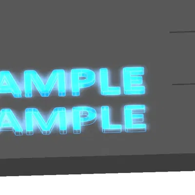 Mẫu filament với văn bản nổi và chìm