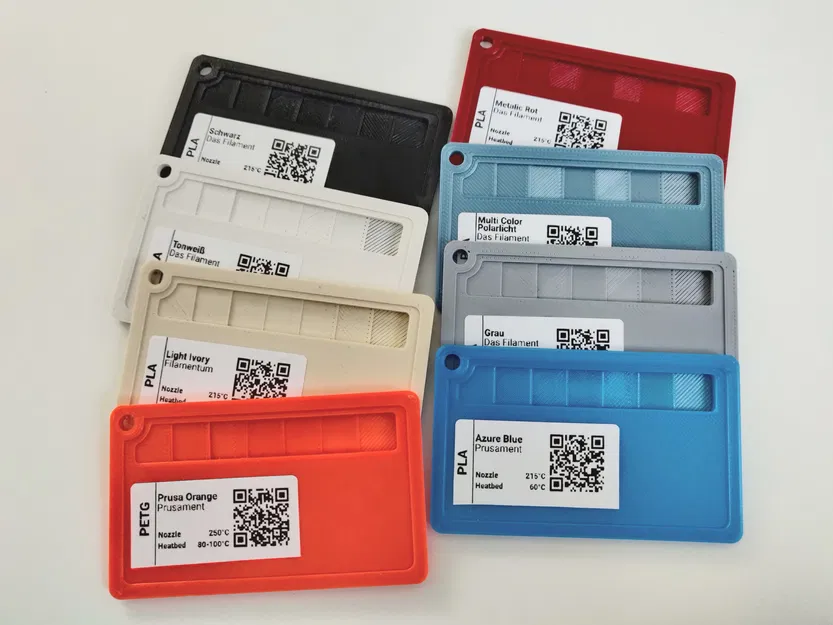 Mẫu thử nghiệm màu in và độ trong suốt filament - Image 1