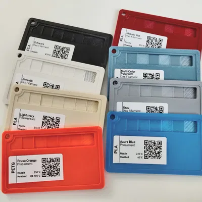 Mẫu thử nghiệm màu in và độ trong suốt filament