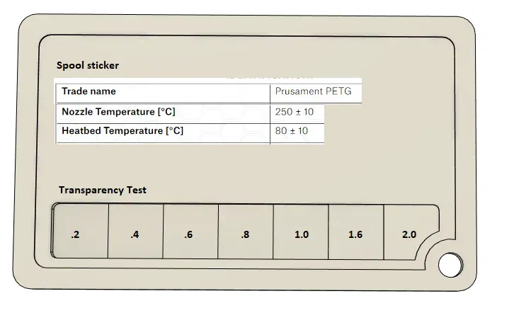Mẫu thử nghiệm màu in và độ trong suốt filament - Image 3