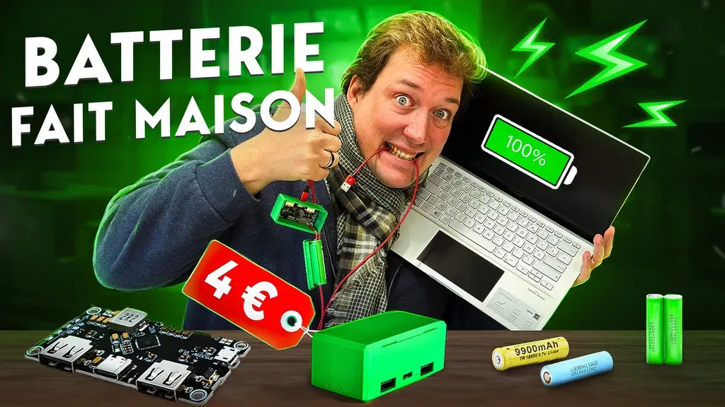 Sạc dự phòng IP5328P với pin 18650 công suất cao - Image 1