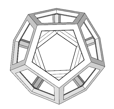 Mô hình Dodekaeder thiết kế cổ điển cho in 3D - Image 1